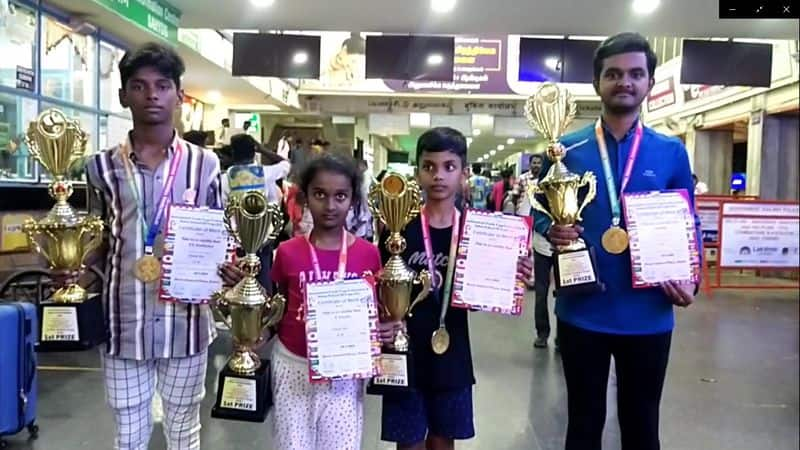 people appreciated the students who won gold medal in international yoga competition 