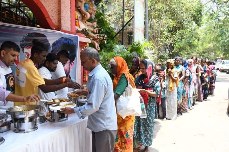 Ram Charan fans Distribute buttermilk in summer NSK