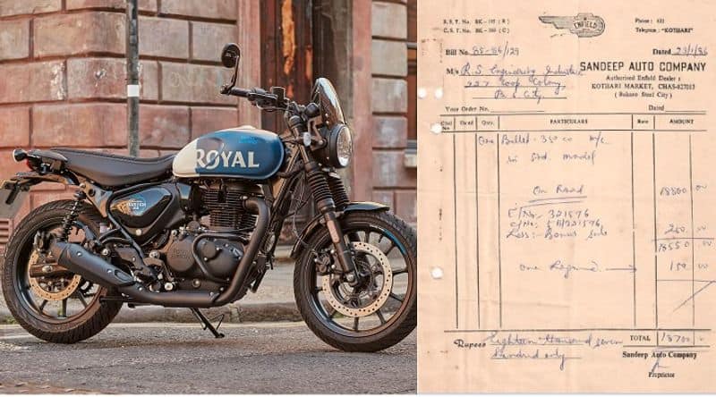 Royal Enfield bullet 350 bike cost just rs 18700 only 1986 bill viral on social media ckm