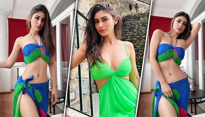 Mouni Roy HOT Photos: Actress looks ravishing in cut-out waist outfit, blue and green bikini (PICTURES) vma