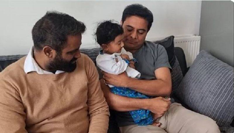 ktr play with a small kid in london, video goes viral - bsb