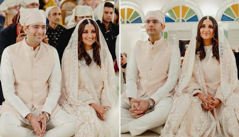 PHOTOS: New romantic snaps of Parineeti Chopra-Raghav Chadha engagement from Gurudwara are out vma