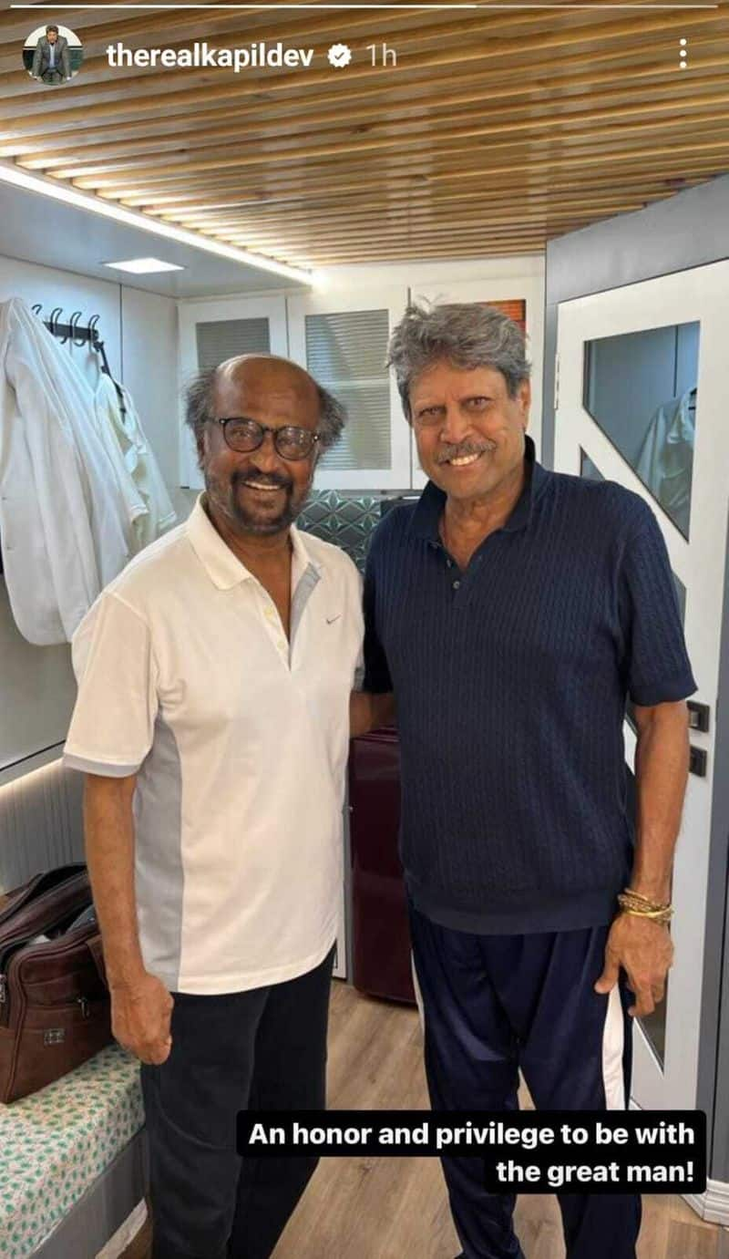 kapil dev meet actor rajinikanth photo goes viral 