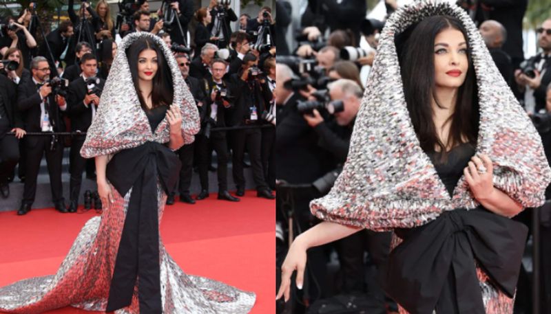 Cannes 2023 Aishwarya Rai Bachchan In A Giant Silver Hood azn