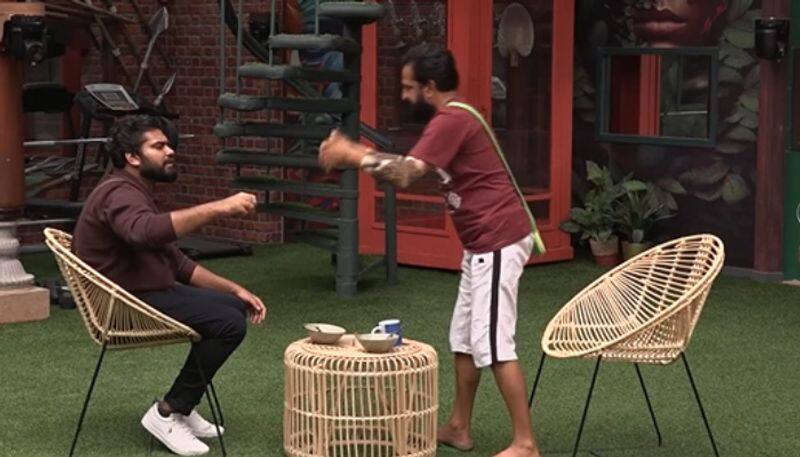 Bigg Boss Malayalam Season 5 Rajith Robin conversation hrk