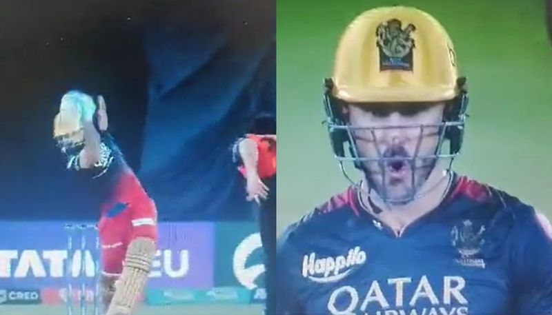 Watch Du Plessis stunned watching Virat Kohli's Lofted cover drive against Bhuvneshwar Kumar gkc