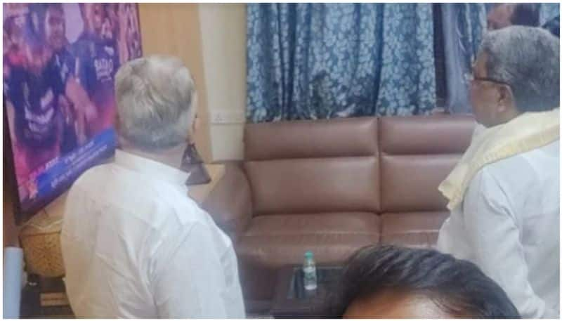 designated karnataka cm siddaramaiah tension watching rcb vs srh match pic viral btb