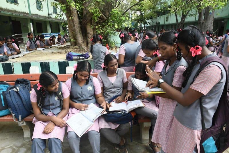 As schools have opened in Tamil Nadu from today students left for school with enthusiasm KAK