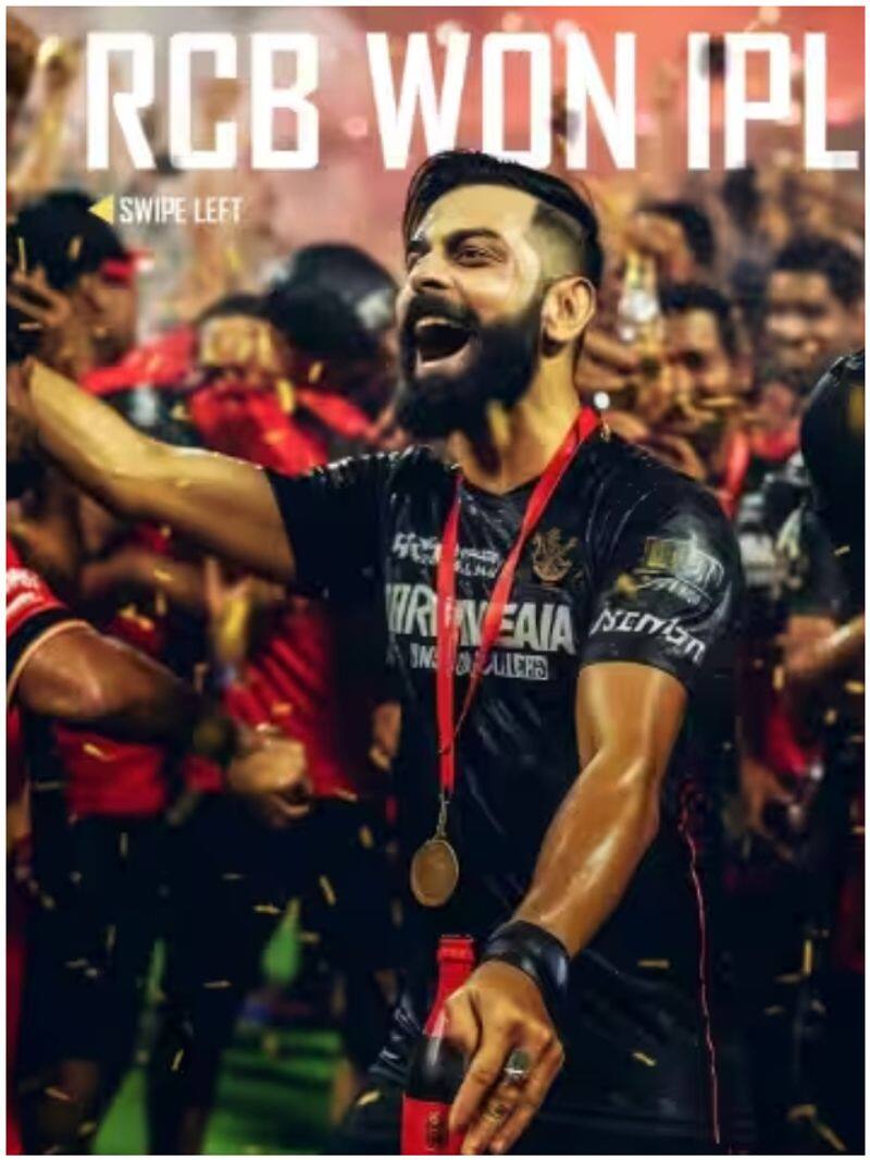 rcb wins first ever ipl trophy ai photos viral btb