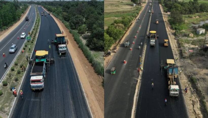 India sets new record for road building by completing the 100 kms Ghaziabad Aligarh Expressway in just 100 hrs