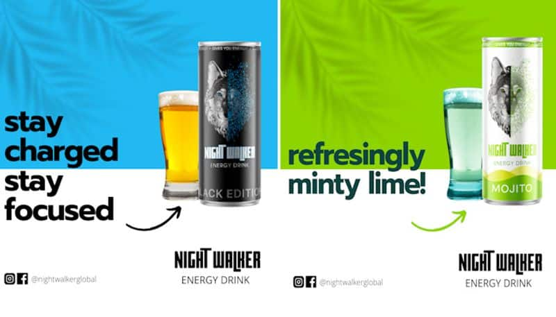 Europes popular energy drink, Nightwalker, makes its way to the Indian market