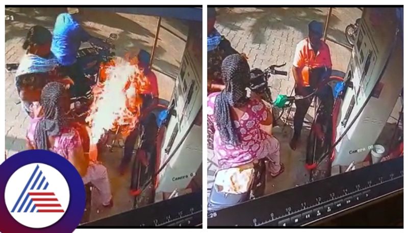 young girl killed after fire accident in Tumakuru petrol bunk gow