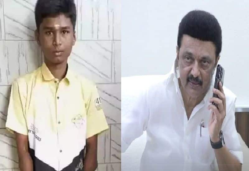 cm stalin had a phone conversation with student who took 437 in 10th and got 1st place in his school