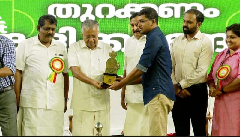 CM Pinarayi Vijayan distributes G V Raja awards gkc