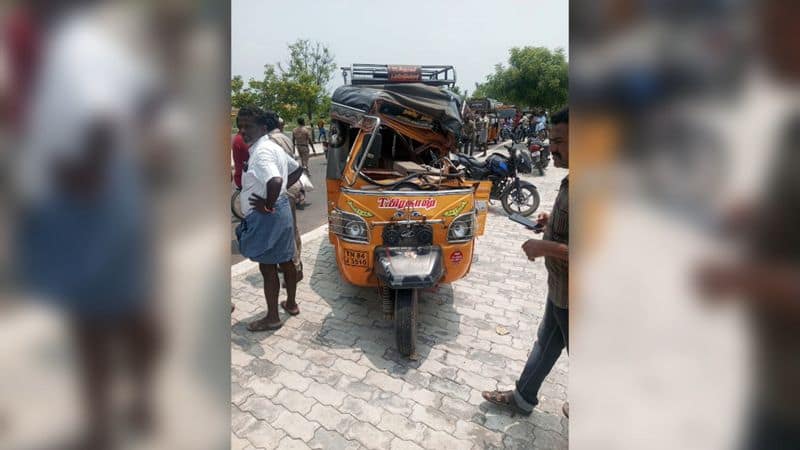 5 persons injured in road accident in rajapalayam