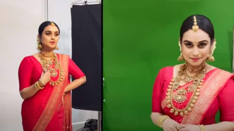 Lakshmi nakshathra on bridal look on youtube video vvk