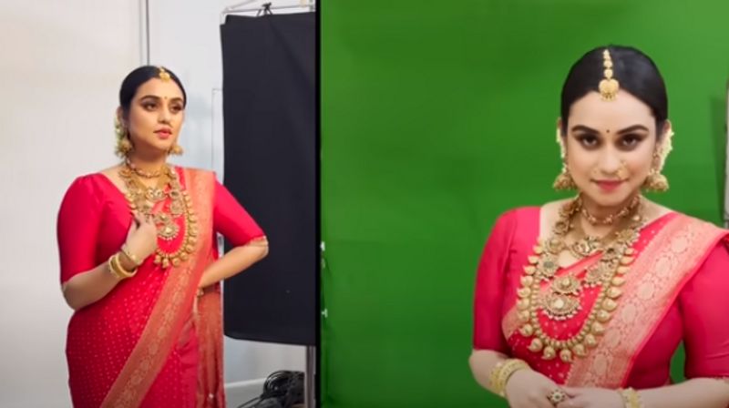 Lakshmi nakshathra on bridal look on youtube video vvk