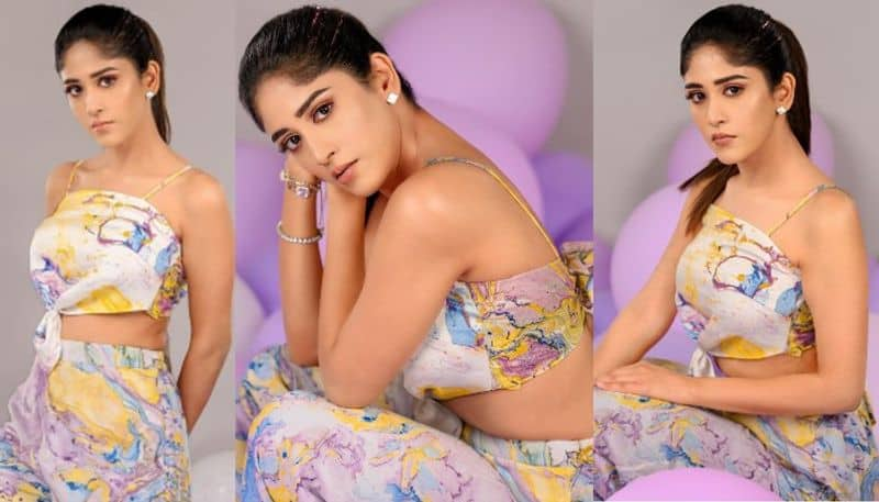 Actress Chandini Chowdary looks beautiful in trendy wear NSK