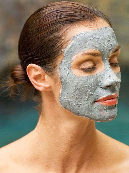 Clay face mask