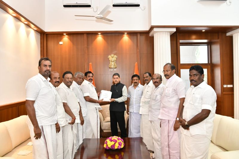 EPS complaint against DMK ministers after meeting with Tamil Nadu Governor this evening