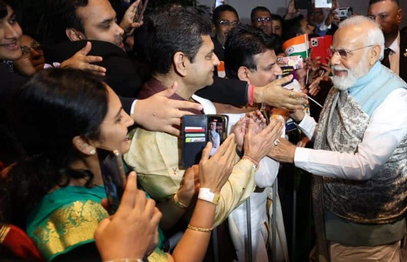 Modi Airways a plane full of Indian diaspora members arrived in Sydney 