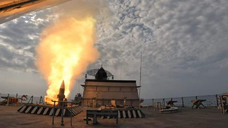 MRSAM missile fired from INS Mormugao takes out supersonic target (WATCH)