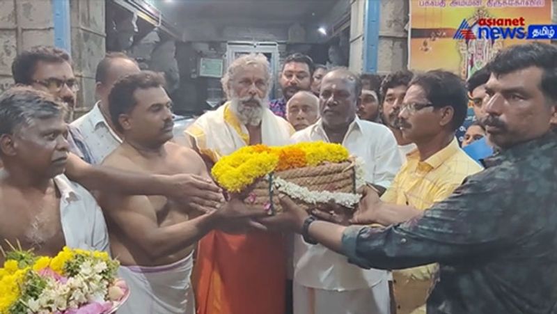 Vaikasi Festival at Kanyakumari Bhagavathy Amman Temple! The Christians who carried the flag rope on their heads!