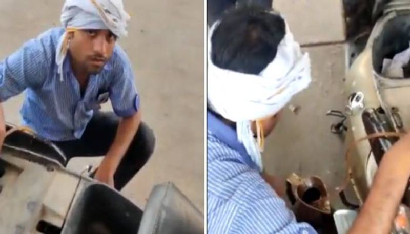 man gave 2000 note in petrol pump worker drains petrol from tank rlp