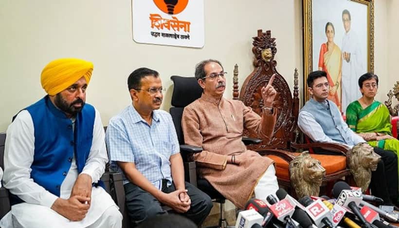 Uddhav Thackeray assures support to Kejriwal on Delhi services row, says 'Have come together to save country'