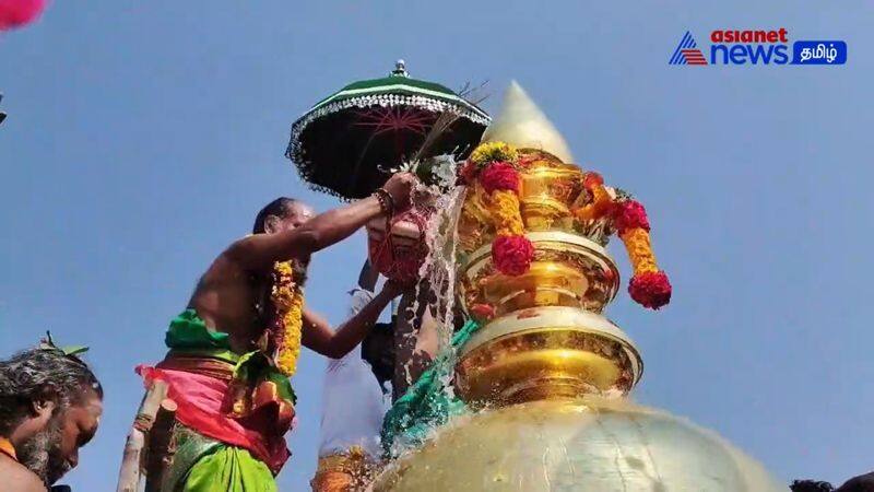 sattainathar koil kumbabishekam held well after 32 years in mayiladuthurai