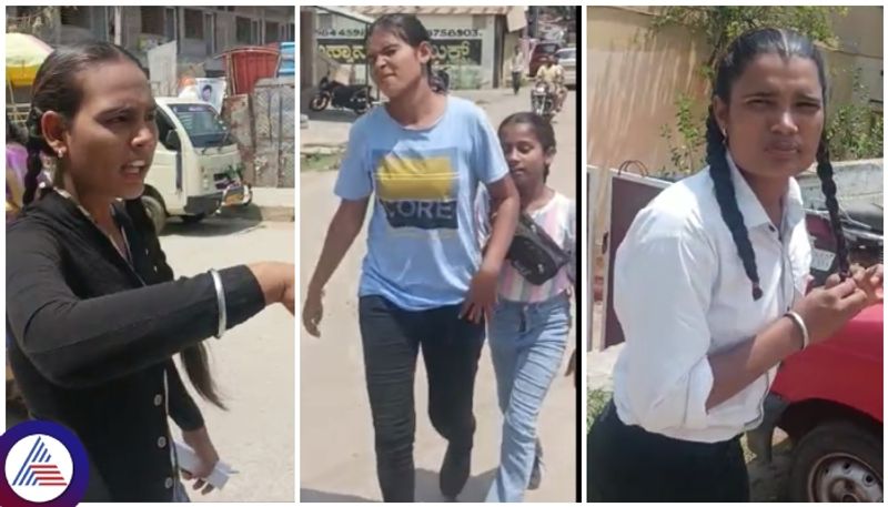 Rajasthani girls group begging money at Karnataka roads sat