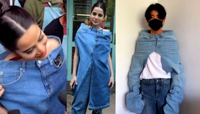 American influencer recreates Urfi Javeds denim jeans azn 