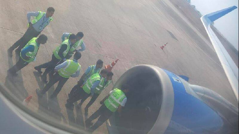 Mangaluru international airport Bird collision indigo flight today rav