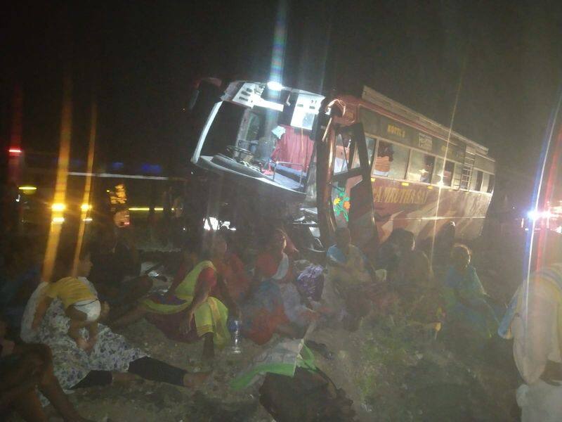 18 passengers injured bus accident in perambalur district