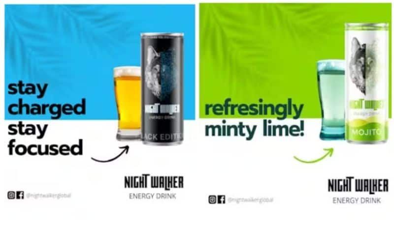 Nightwalker energy drink brand has made its way to the Indian market afe