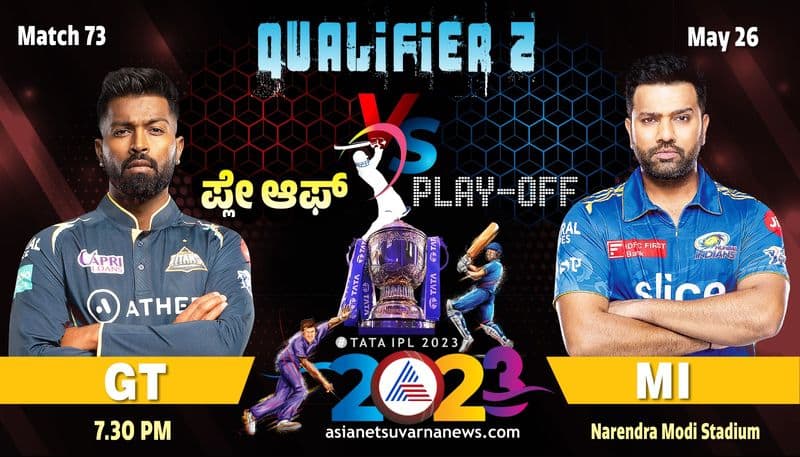 IPL 2023 Playoffs Gujarat Titans take on Mumbai Indians Challenge at Ahmedabad kvn