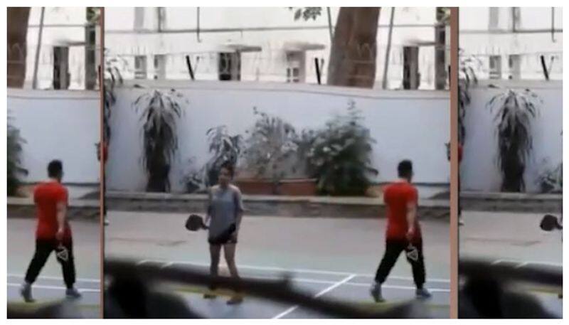 Aamir Khan Pickleball Game With Dangal Actress Video Viral nbn