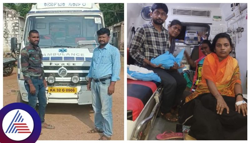 Pregnant woman on way to hospital gives birth an ambulance in Yadgir gow