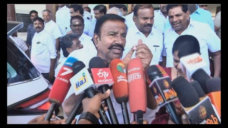 minister kn nehru criticize aiadmk's hunger strike in chennai vel