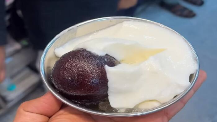 Dahi with Gulab Jamun 