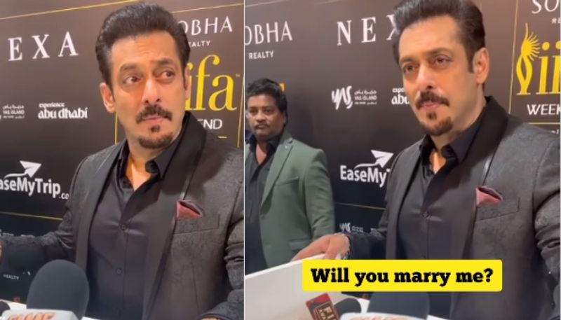 Salman Khan Reacts To Fan Marriage Proposal goes viral nrn