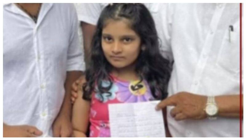 TB Jayachandra grand daughter write letter to Rahul Gandhi nbn