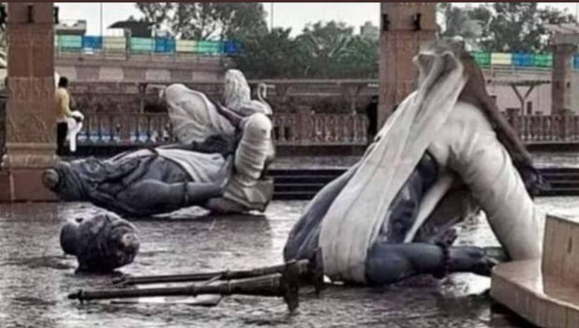 ఉజ్జయినిలో పిడుగుపాటు.. మహాకాల్ లోక్ కారిడార్ లో ఆరు విగ్రహాలు ధ్వంసం.. దేవుడు కూడా విసిగిపోయాడన్న ఆర్జేడీ..