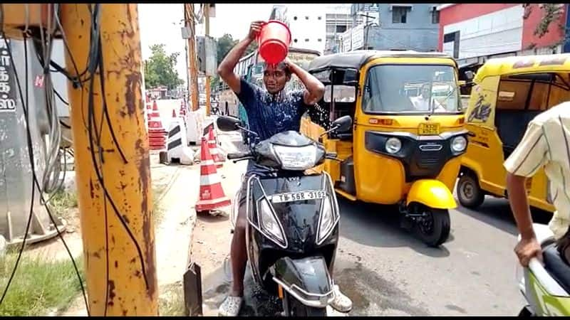 youtuber gets 3,500 penalty for bathing in road in erode