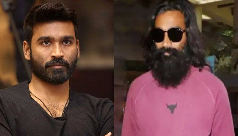 Dhanush looks unrecognisable in long hair beard fans call him Baba Ramdev  