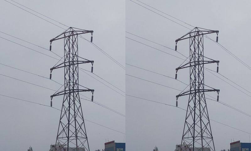 Electricity towers rolling onto mandya highway gvd