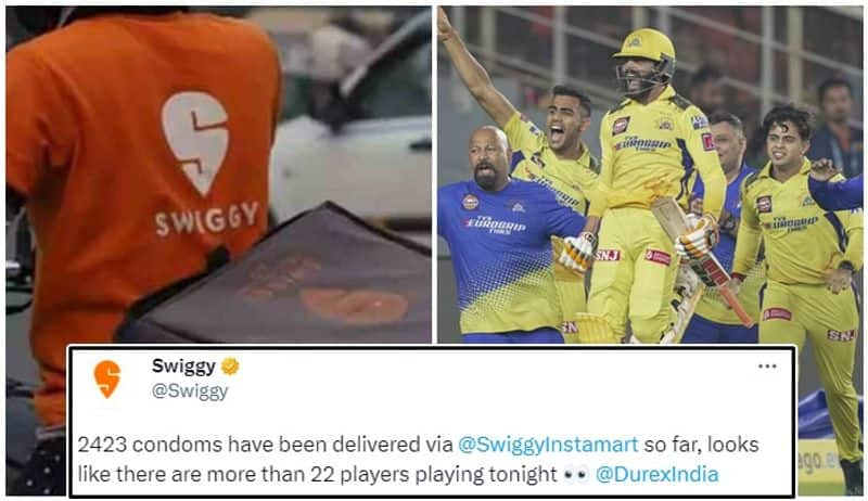 more than 22 players playing tonight Swiggy tags Durex in cheeky condom tweet during IPL 2023 final san