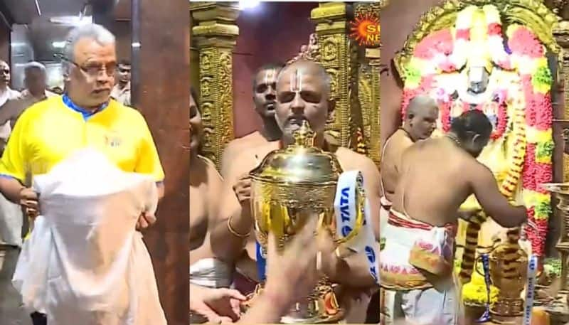 Chennai Super Kings takes IPL Trophy to Tirupathi Temple to conduct special pooja gkc