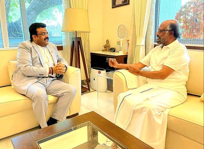 Srilankan ambassador meet superstar rajinikanth in chennai