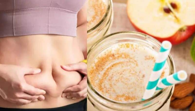 Lose Belly Fat to Apple Oats Chia Seeds Smoothie azn